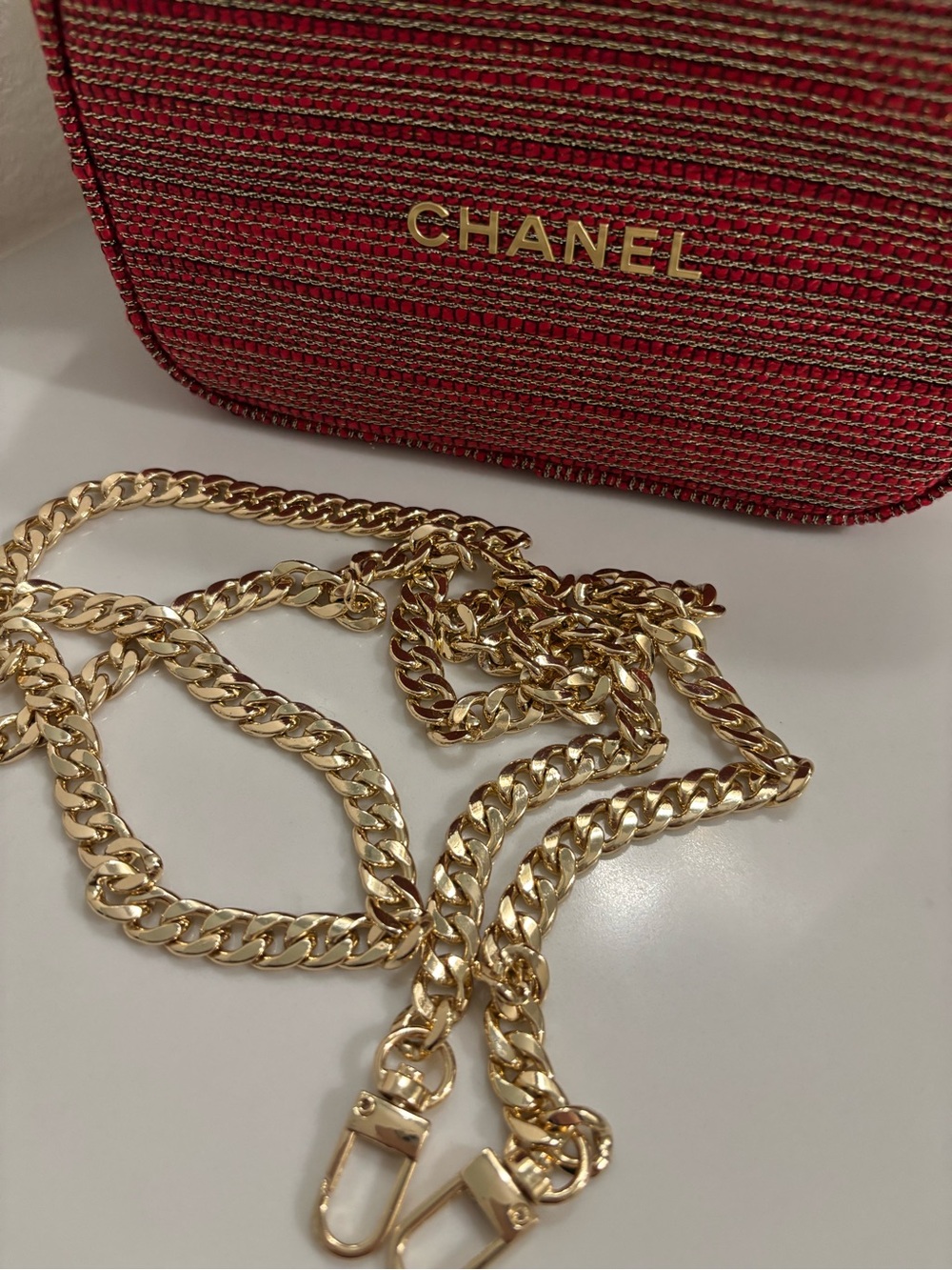 Gold Chain Strap with Lobster Clasp for Niki
